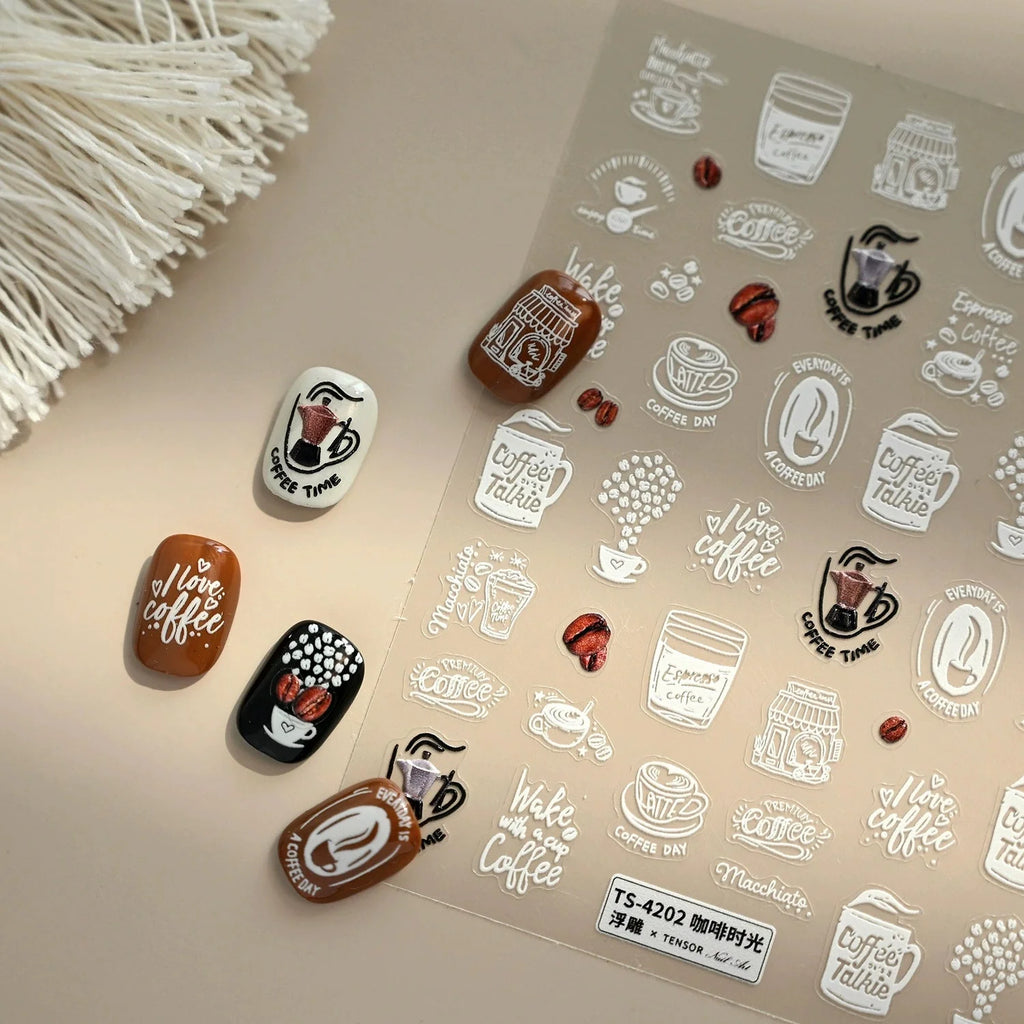 Hello Claws | Coffee Time Nail Deco Sticker