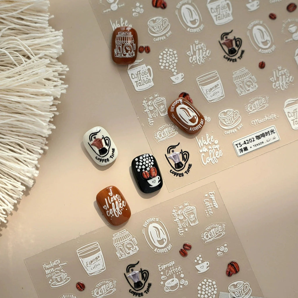 Hello Claws | Coffee Time Nail Deco Sticker