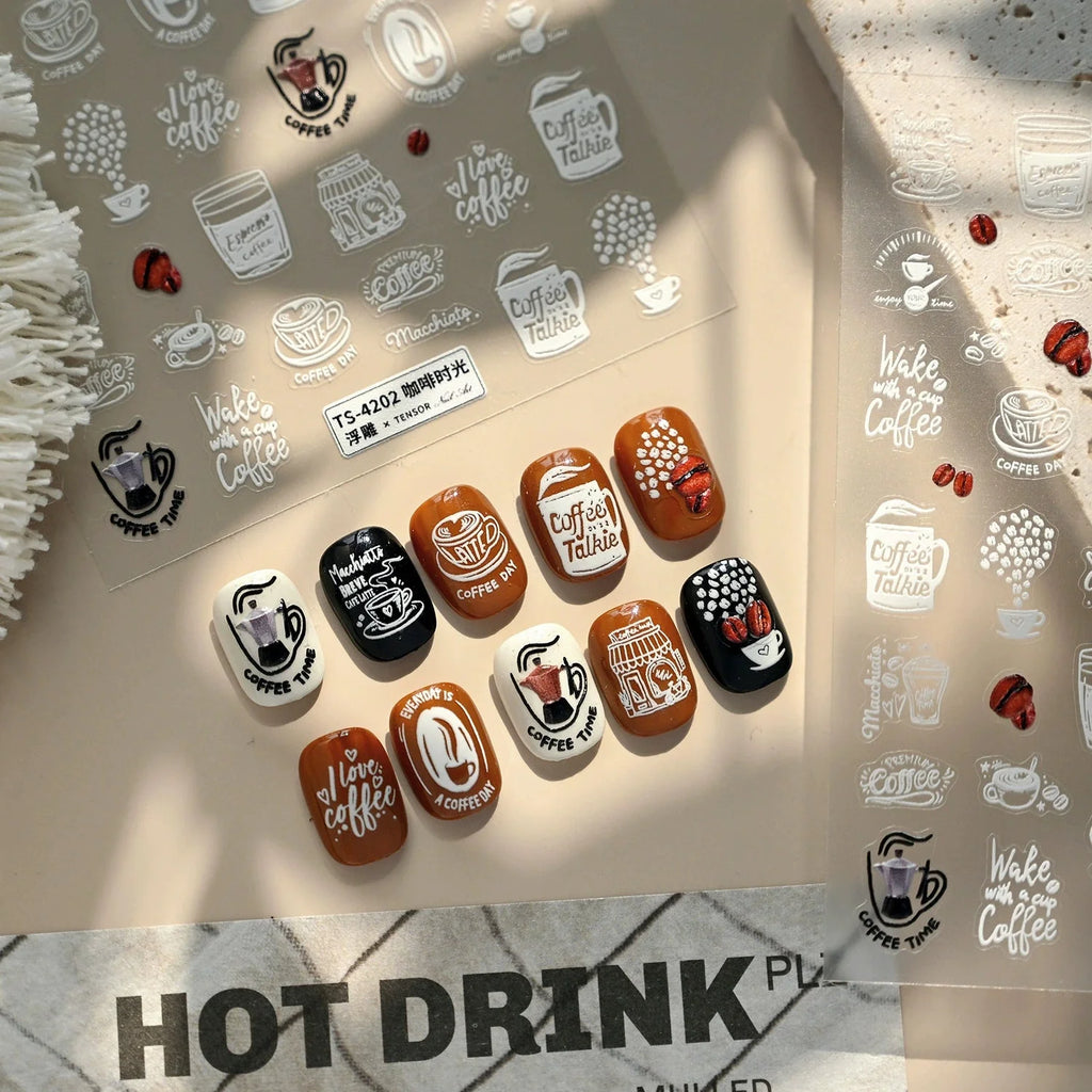 Hello Claws | Coffee Time Nail Deco Sticker