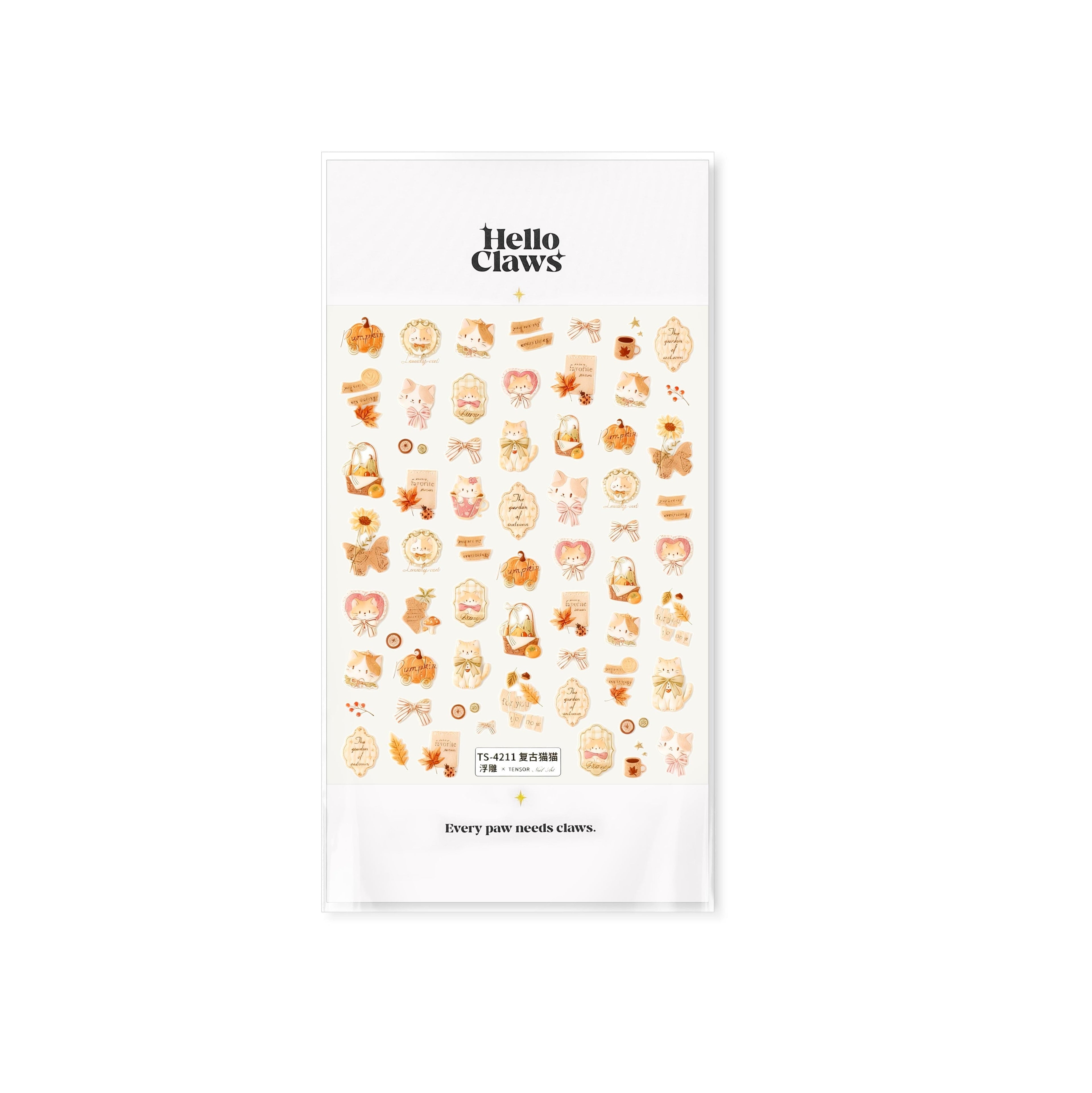 Hello Claws | Vintage Kitty Nail Deco Sticker