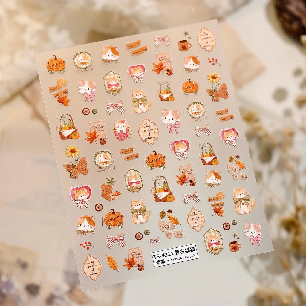 Hello Claws | Vintage Kitty Nail Deco Sticker