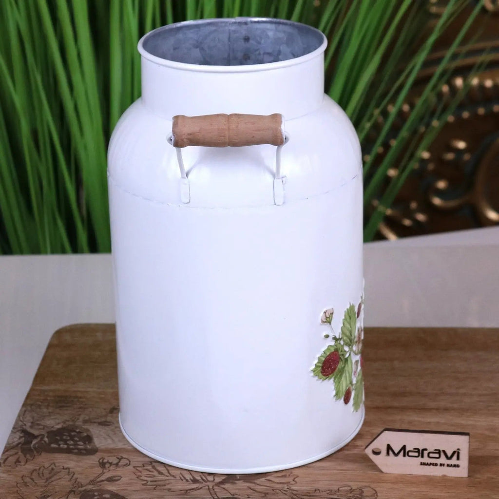 Thaniya Strawberry Field Milk Churn Planter