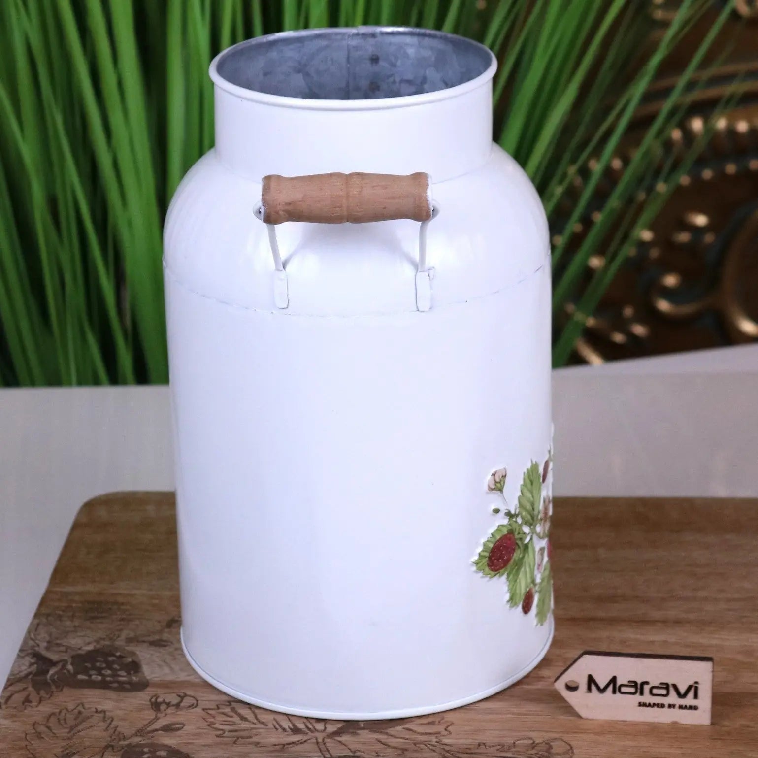 Thaniya Strawberry Field Milk Churn Planter
