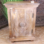 Tarinda Carved Wooden Storage Cabinet
