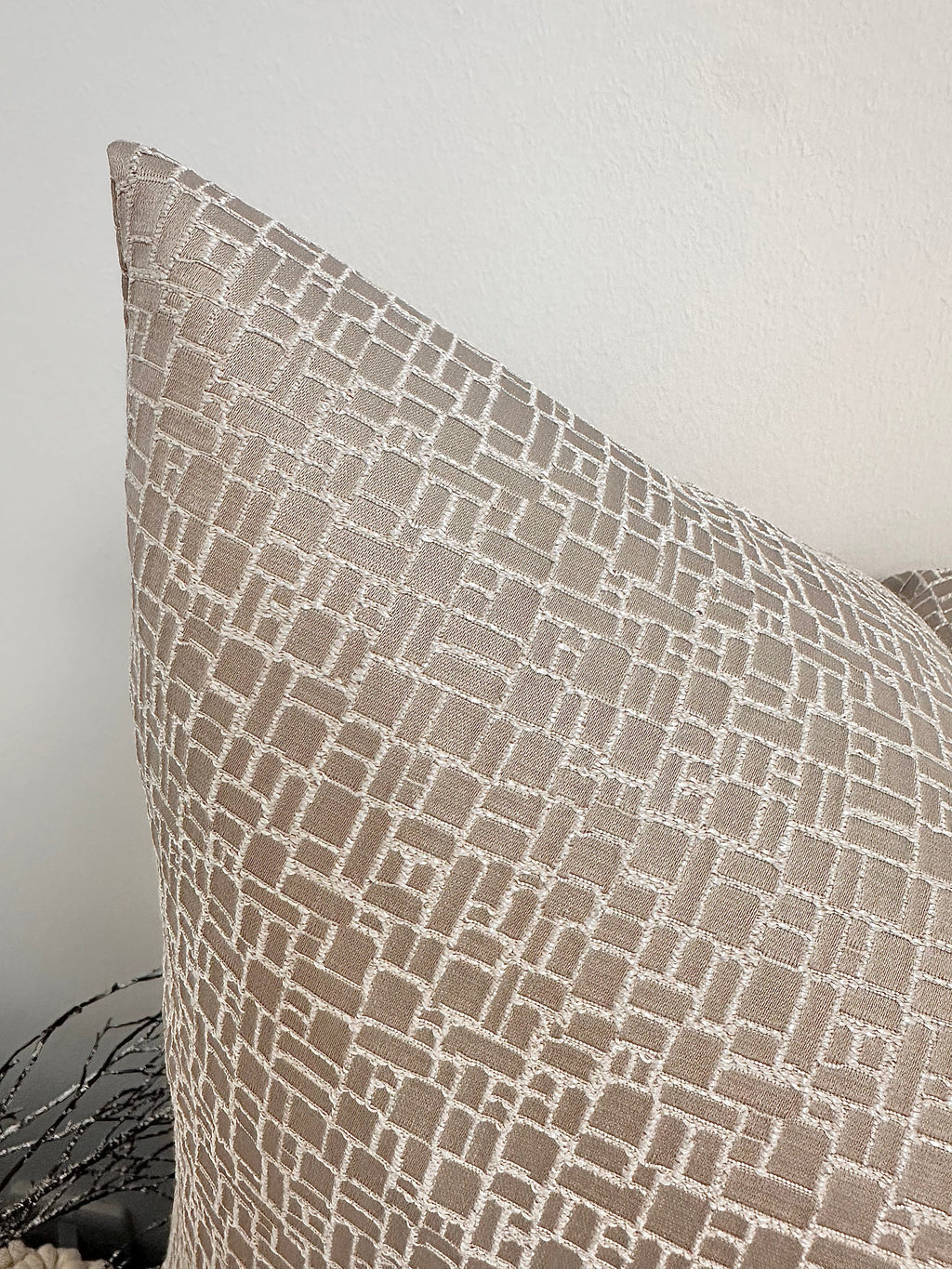 The Couture Cushion - The Taupe Zegna - Style No. 108