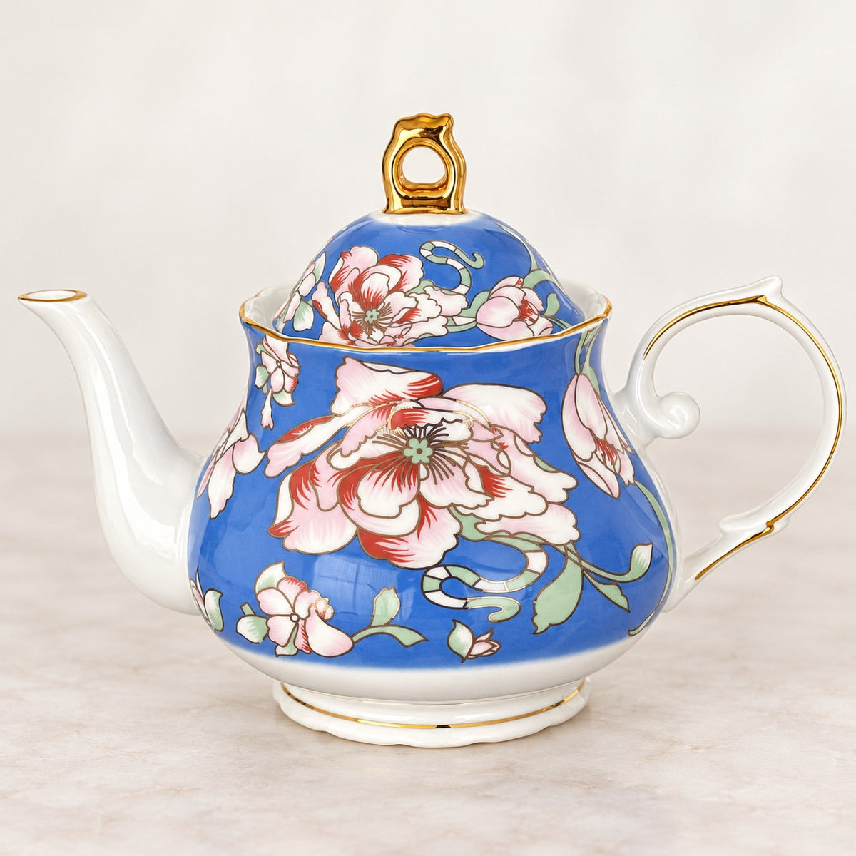 Rosewood Garden Tea Set - Service for 6 (15 Pieces)