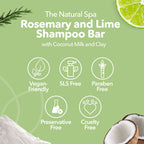Rosemary & Lime Shampoo Bar | Natural Hair Wash for All Hair Types | Vegan, Plastic-Free Hair Care