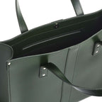 Handmade Leather Shopper - Ivy Green