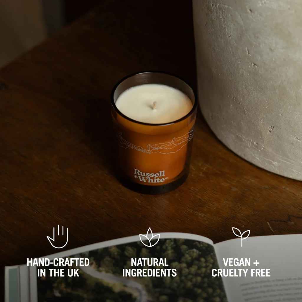 Firenze Leather 250g Scented Soy Candle Refill