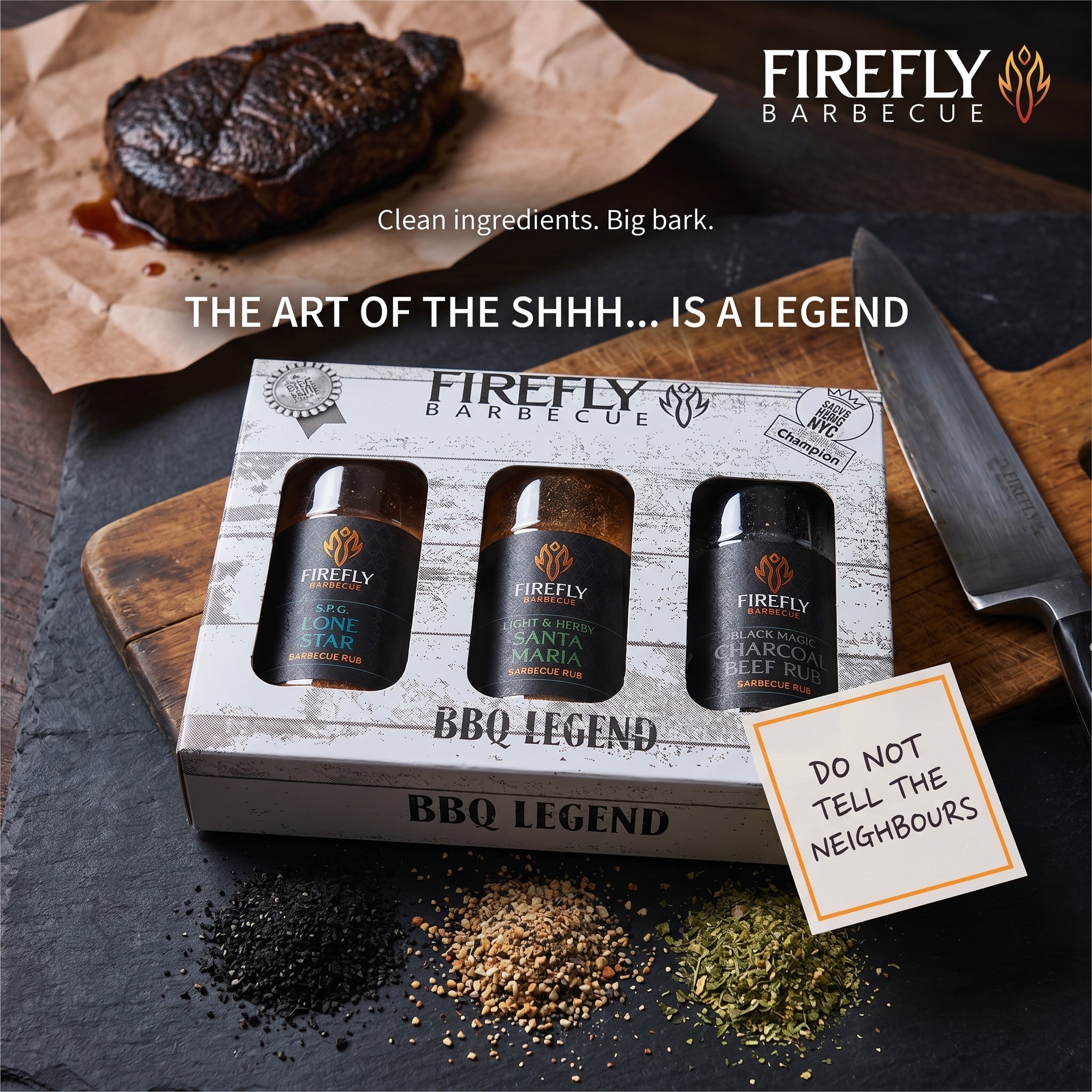BBQ Legend - 3 Beefy BBQ Rub Gift Set