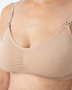 Everyday Seamfree Maternity and Nursing Bra | A to GG Cup | Beige