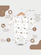 Cozy Easter Bunny Bamboo & Organic Cotton Zip Sleepsuit One Piece