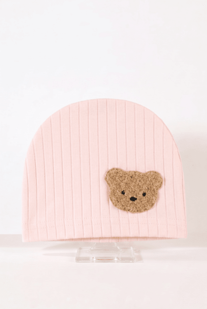 Boucle Bear Hat Super Soft Ribbed