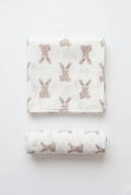 The Bunny Muslin Blanket Swaddle