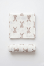 The Bunny Muslin Blanket Swaddle