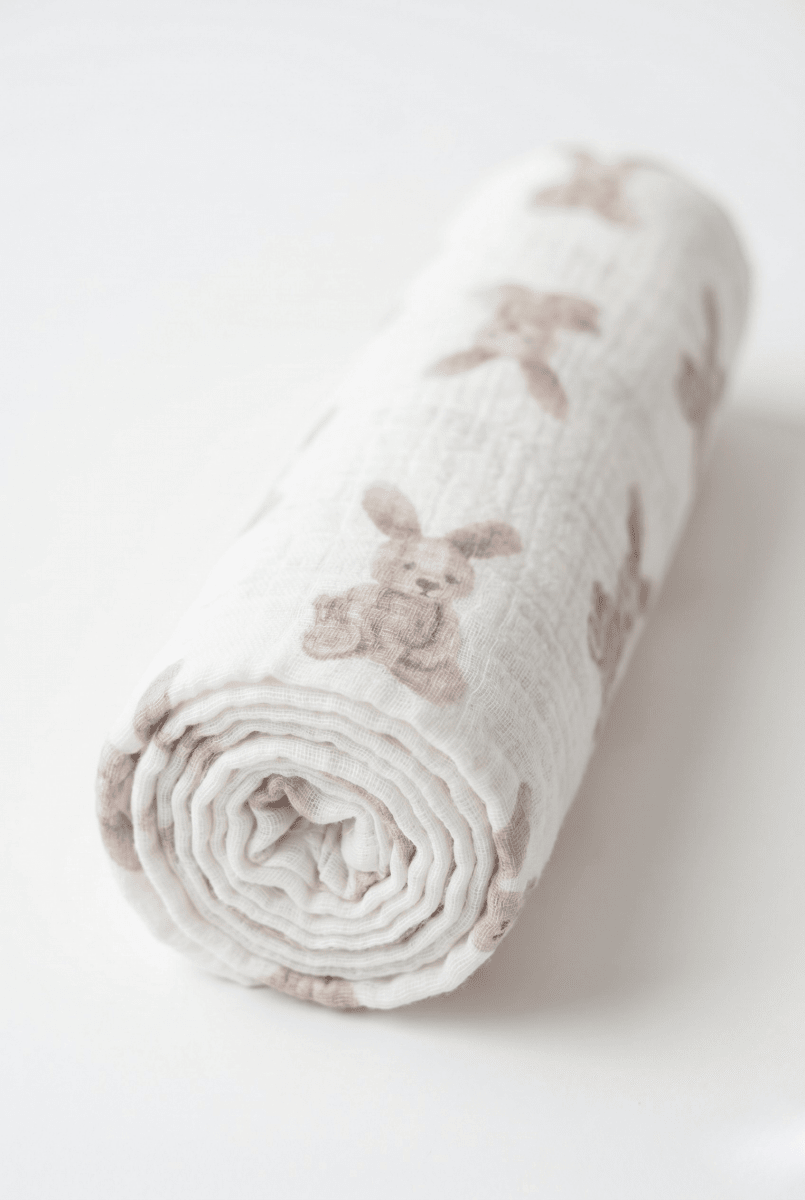 The Bunny Muslin Blanket Swaddle