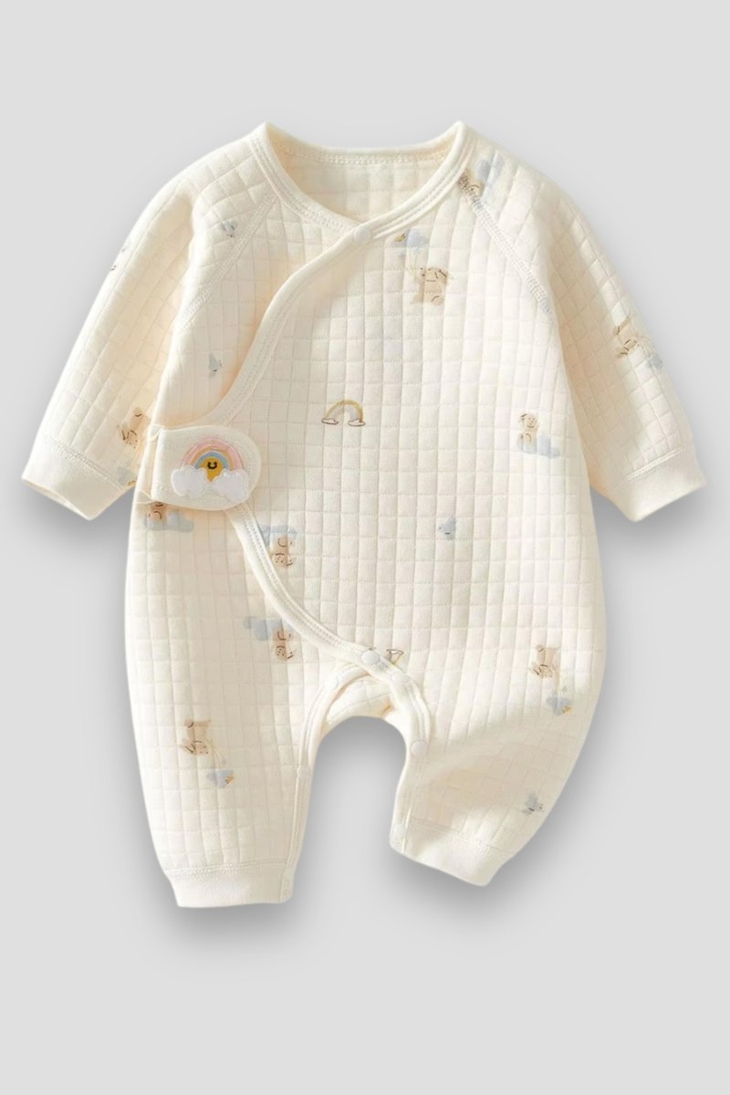 The Cozy Blue Boucle Baby Bear & Blue Rainbow Personalised Gift Box