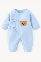 The Cozy Blue Boucle Baby Bear & Charming Bear Personalised Gift Box