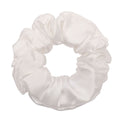 White Silk Scrunchie - Regular