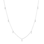Rice Grain Sterling Silver Charm Necklace