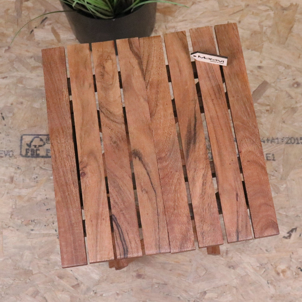 Vaitin Wooden Folding Stool