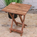 Vaitin Wooden Folding Stool