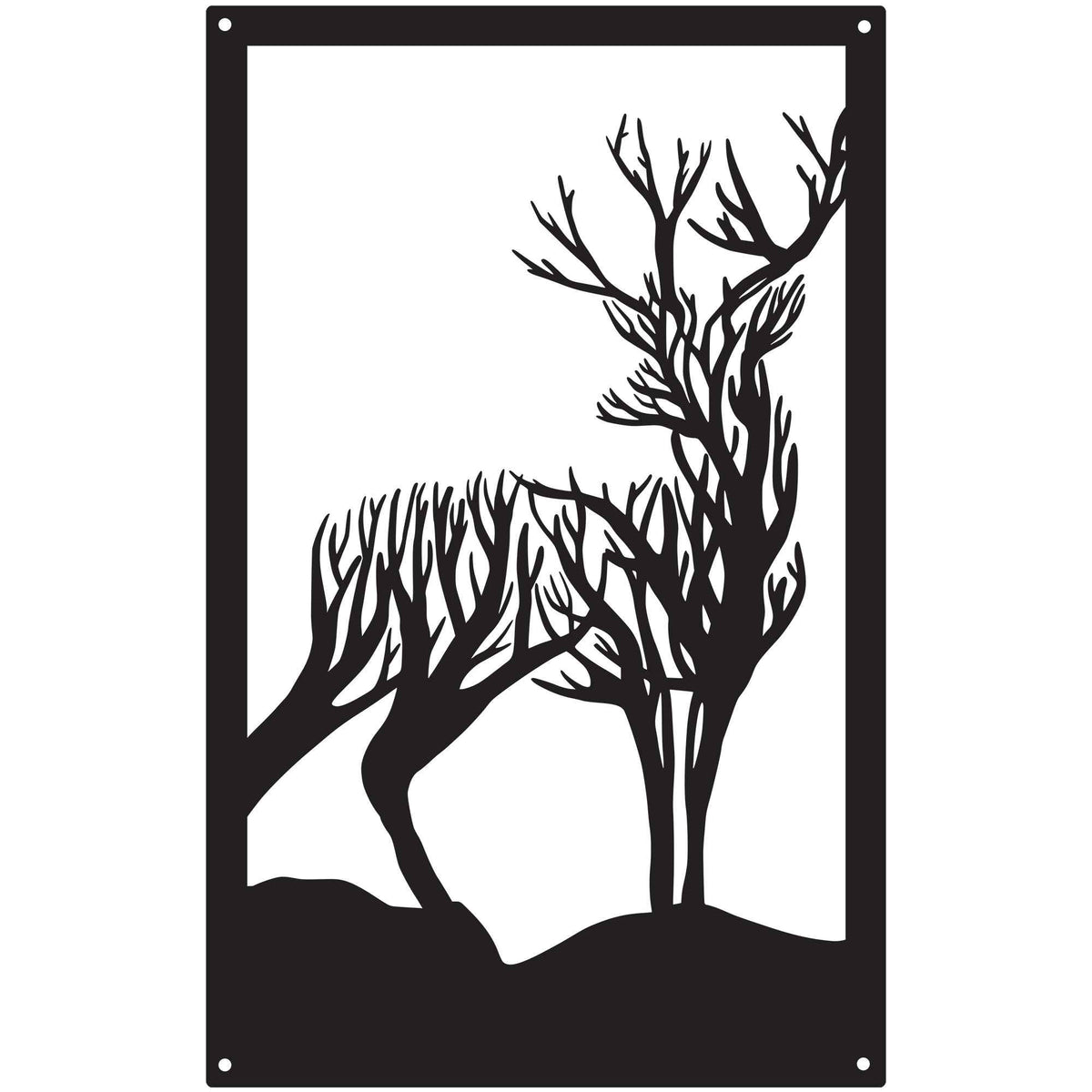 Highland Stag Garden Mirror