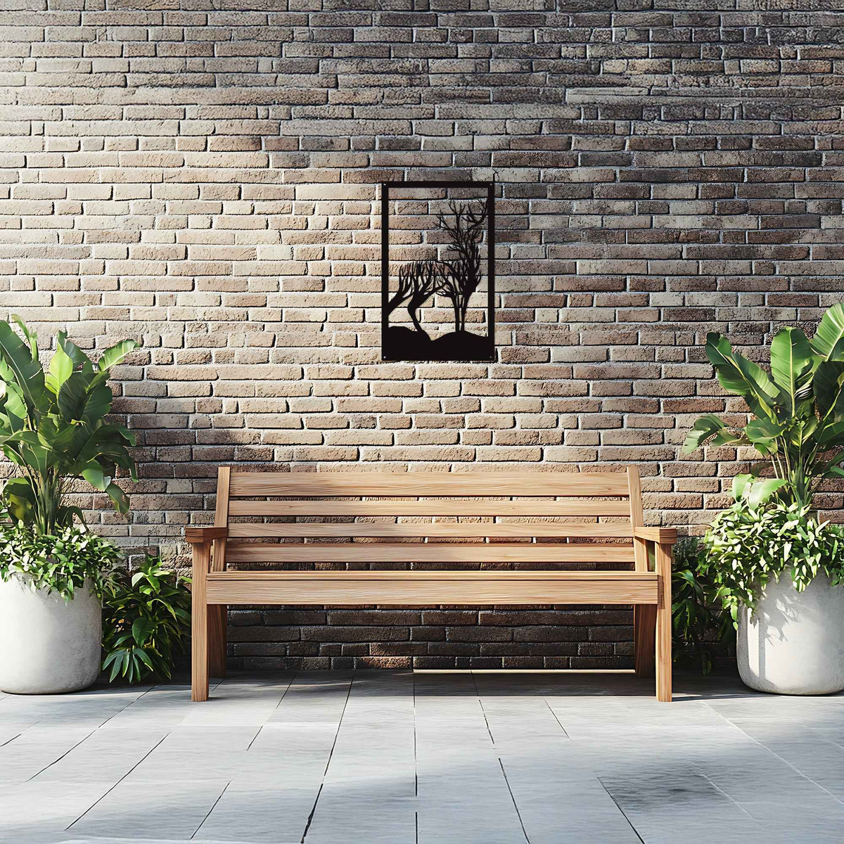 Highland Stag Garden Mirror