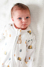 Cozy Easter Bunny Bamboo & Organic Cotton Zip Sleepsuit One Piece