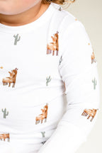 Llama Bamboo Two-Piece Set Long Sleeve Pyjamas