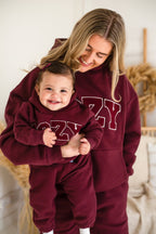 COZY Mini Tracksuit Burghundy Set