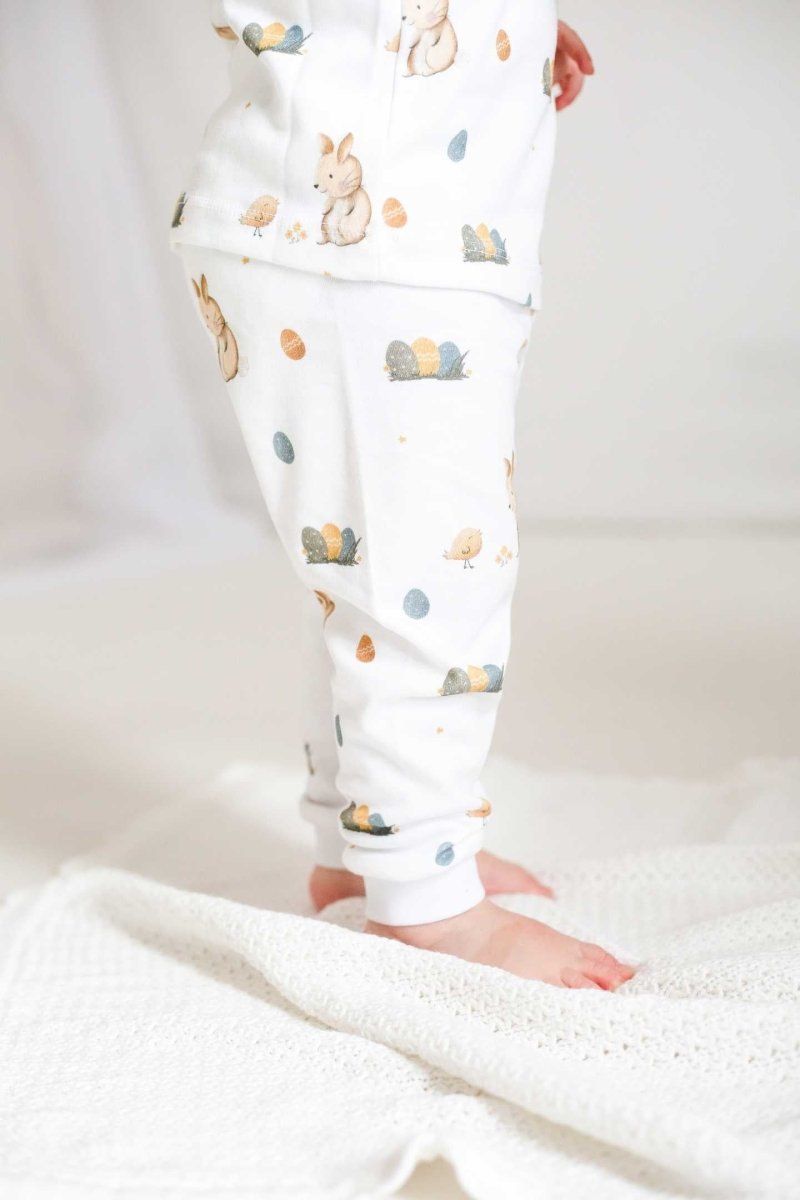 Cozy Easter Bunny Bamboo & Organic Cotton Two-Piece Set Long Sleeve Pyjamas