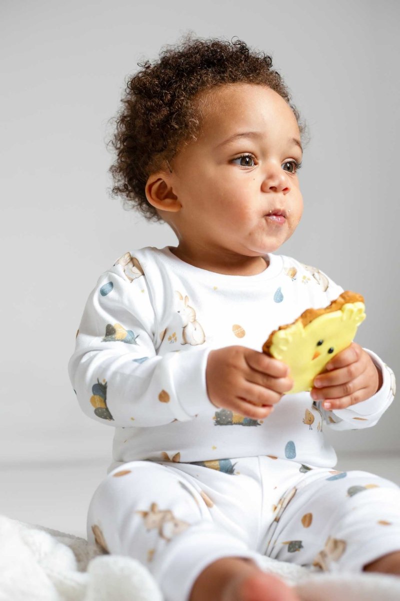 Cozy Easter Bunny Bamboo & Organic Cotton Two-Piece Set Long Sleeve Pyjamas