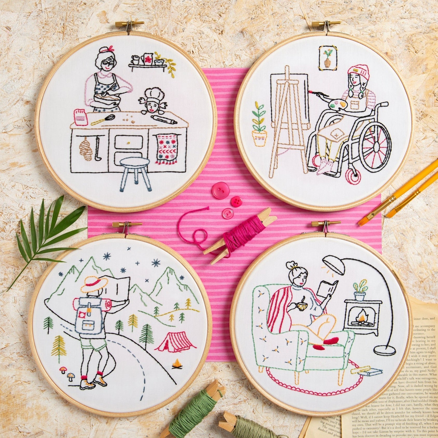 Grow - Gardening Embroidery Kit for Beginners