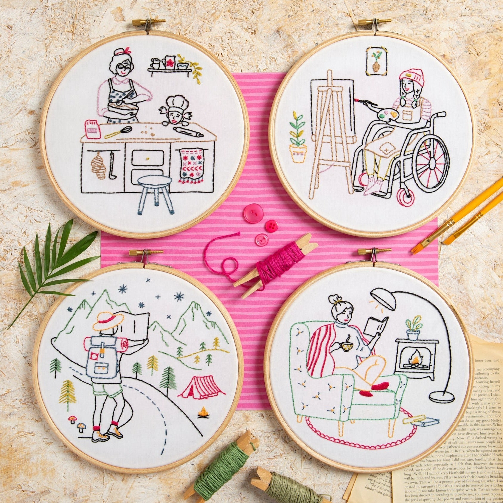 Stretch - Yoga Embroidery Kit for Beginners