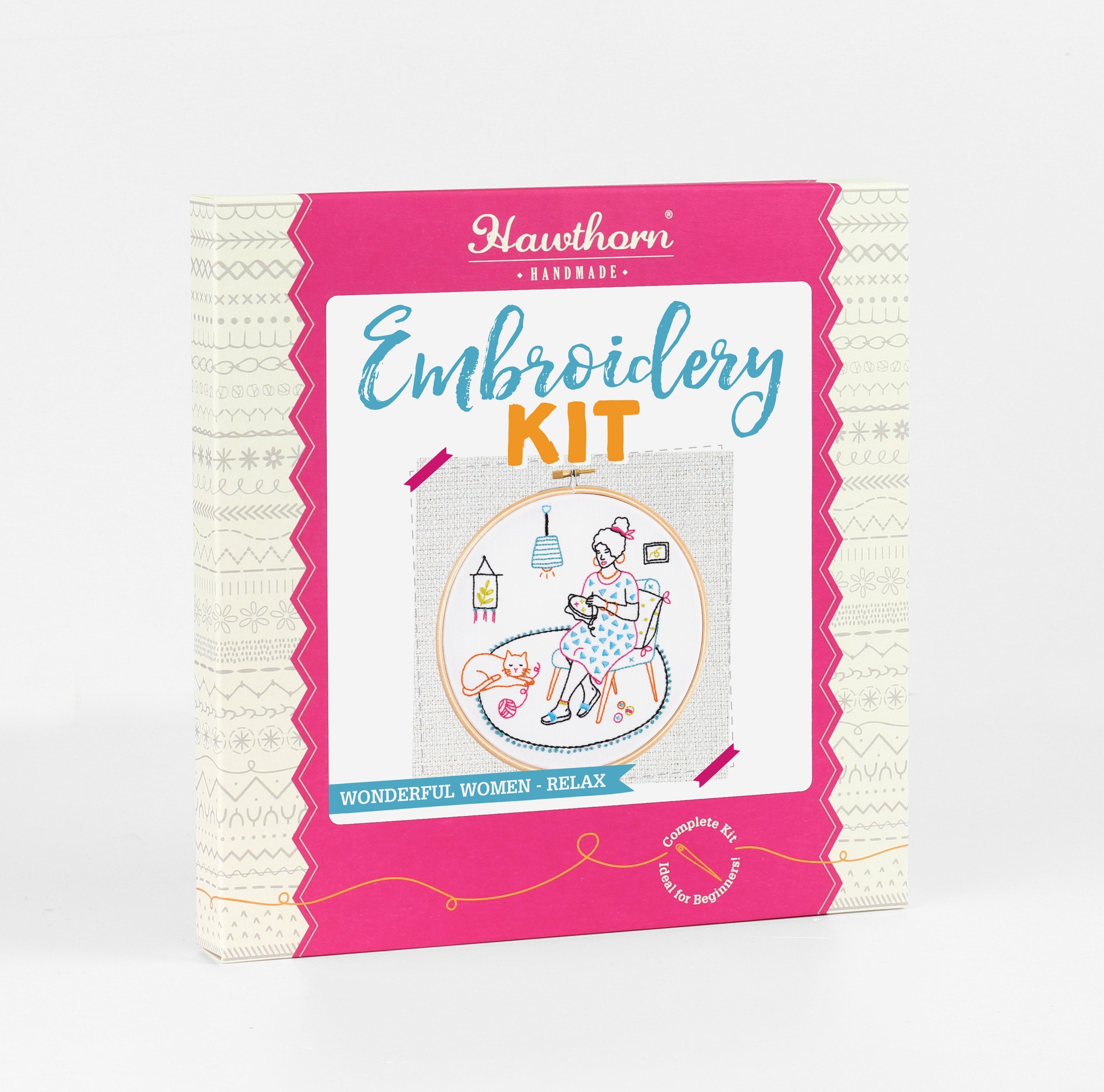 Relax - Stitching Embroidery Kit for Beginners