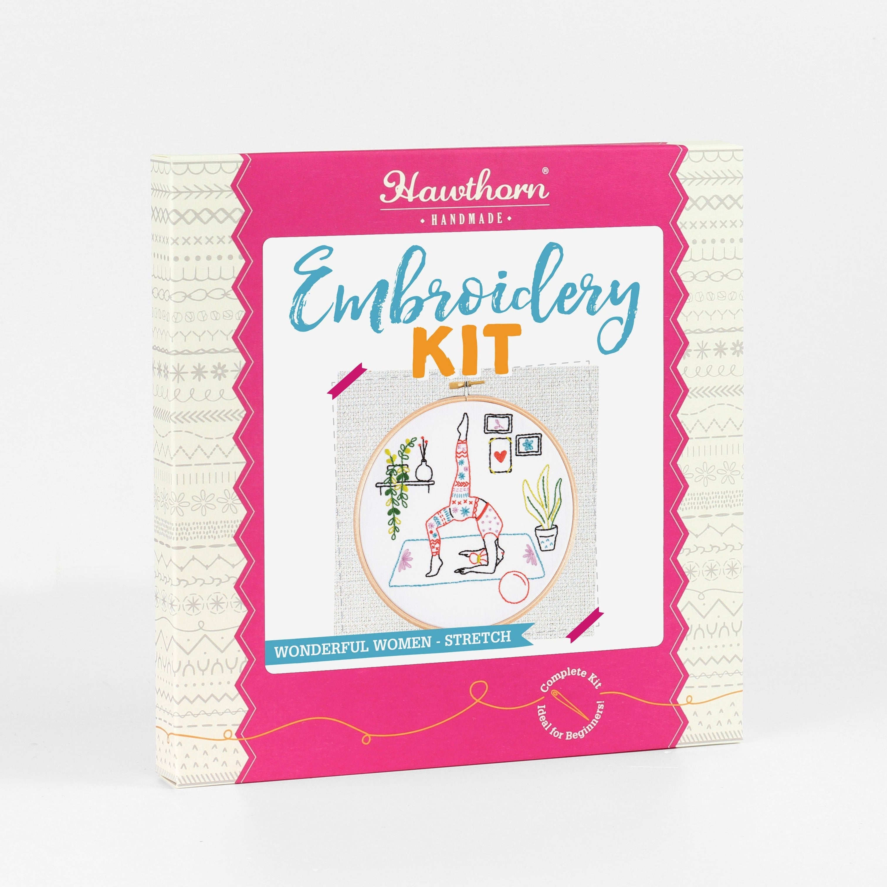 Stretch - Yoga Embroidery Kit for Beginners