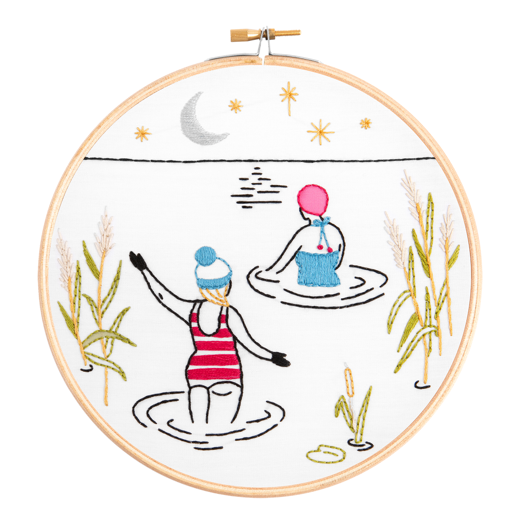 Swim - Wild Swimming Embroidery Kit for Beginners