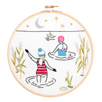 Swim - Wild Swimming Embroidery Kit for Beginners