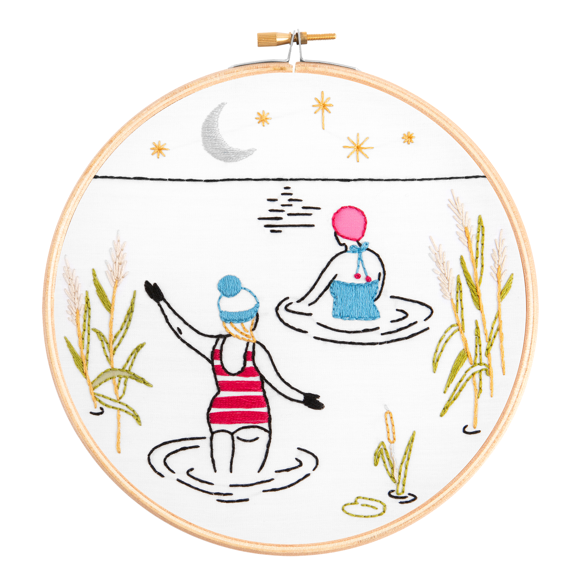 Swim - Wild Swimming Embroidery Kit for Beginners