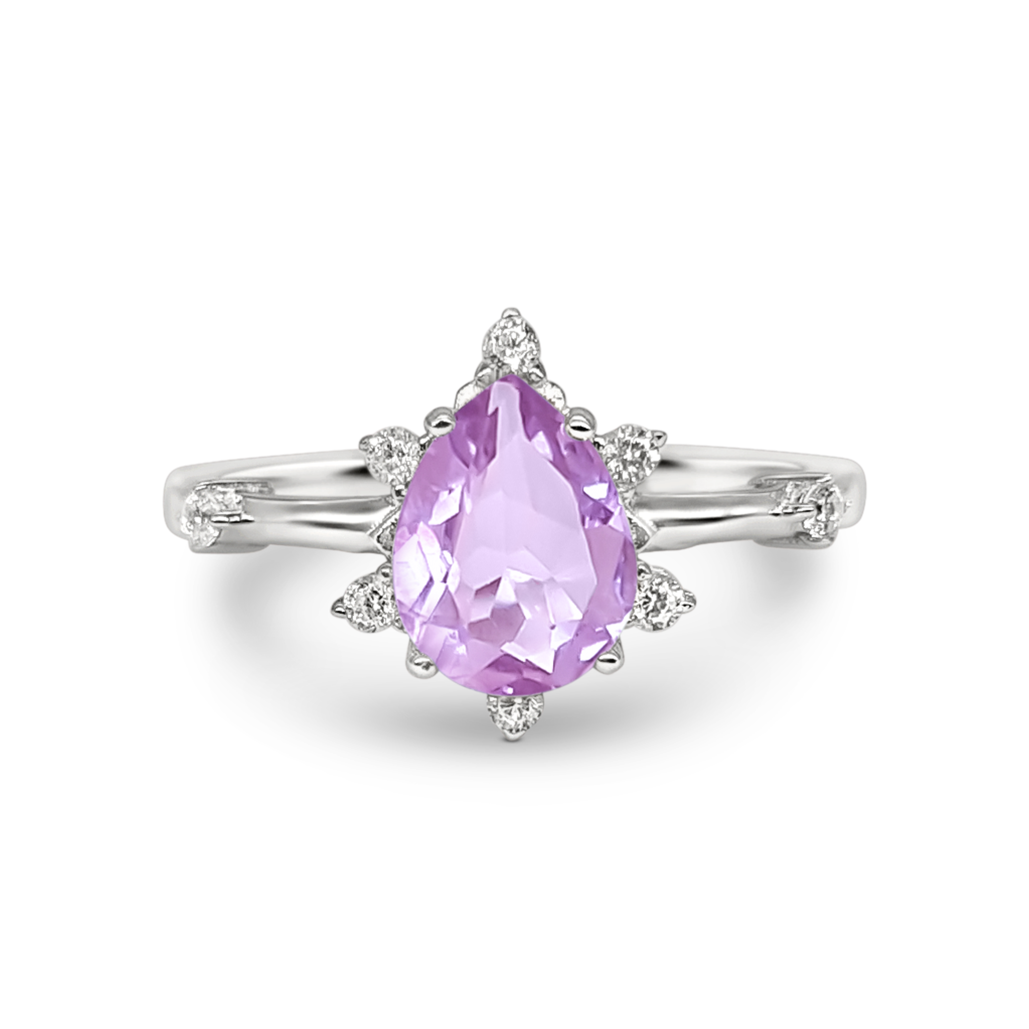 Estelle Lavender Amethyst Ring in Sterling Silver