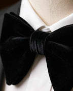 Classic Black Velvet Tuxedo Bow Tie