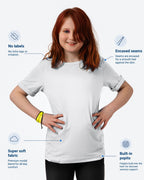 Kids Fidget-T – Short Sleeve- White