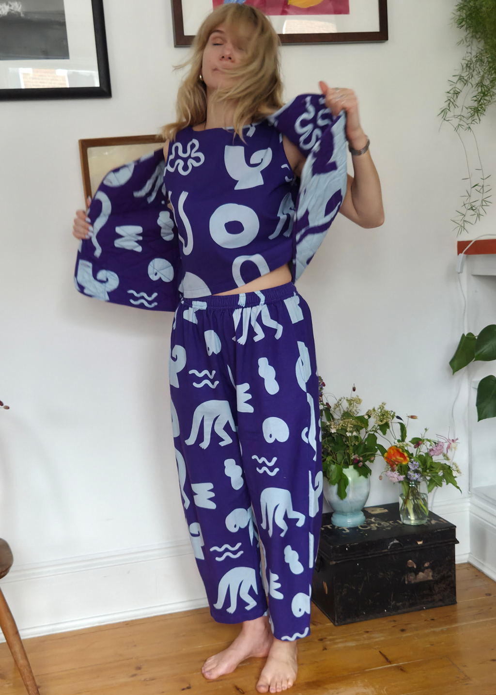 Organic Cotton and Linen Balloon Trousers