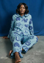 Organic Cotton Pyjama Bottoms in Blue Things