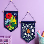 Wildflower Pennant Felt Craft Kit for Beginners