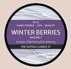 WINTER BERRIES - Juniper, Elderberry and Cranberry - handmade wax melt - 50g