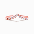 Wishbone Curved Eternity Ring in 18k Rose Gold Vermeil