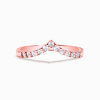 Wishbone Curved Eternity Ring in 18k Rose Gold Vermeil