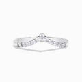 Wishbone Curved Eternity Ring in Sterling Silver